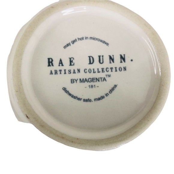 New Rae Dunn Thanksgiving GOBBLE Spoon Rest Black Lettering Artisan Collection - Picture 5 of 5